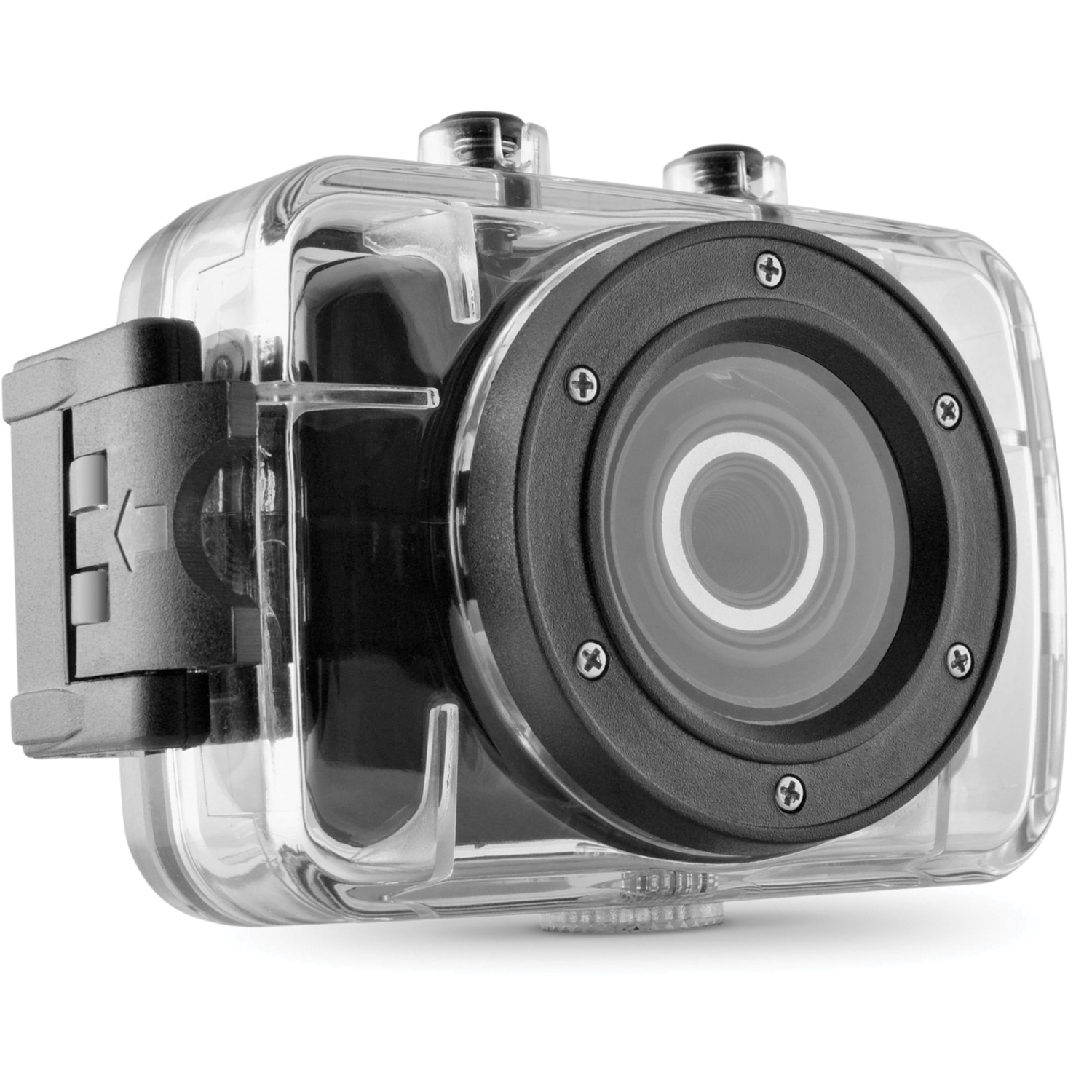 Ematic EVH625BL ActionCam 5.0-Megapixel 720p HD Video Waterproof Digital Camera with Post and Helmet Mounts
