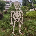 thumbnail image 2 of Kmbangi Halloween Accessories+Skeleton Shaped Wood Pendant Decorative Artware, 2 of 6