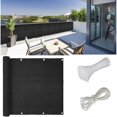 thumbnail image 4 of Écran de Balcon Clôture de Confidentialité Protection UV Résistant aux Intempéries Hauteur Bouclier Gris, 4 of 4