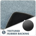 thumbnail image 6 of Bathroom Rug Set of 2, Toilet Rug, Quick Dry, Non-Slip, Machine Washable, Fit Under Doors, Absorbent Bathroom Rug（Blue 20" x 32"+20" x 24"，U）, 6 of 6