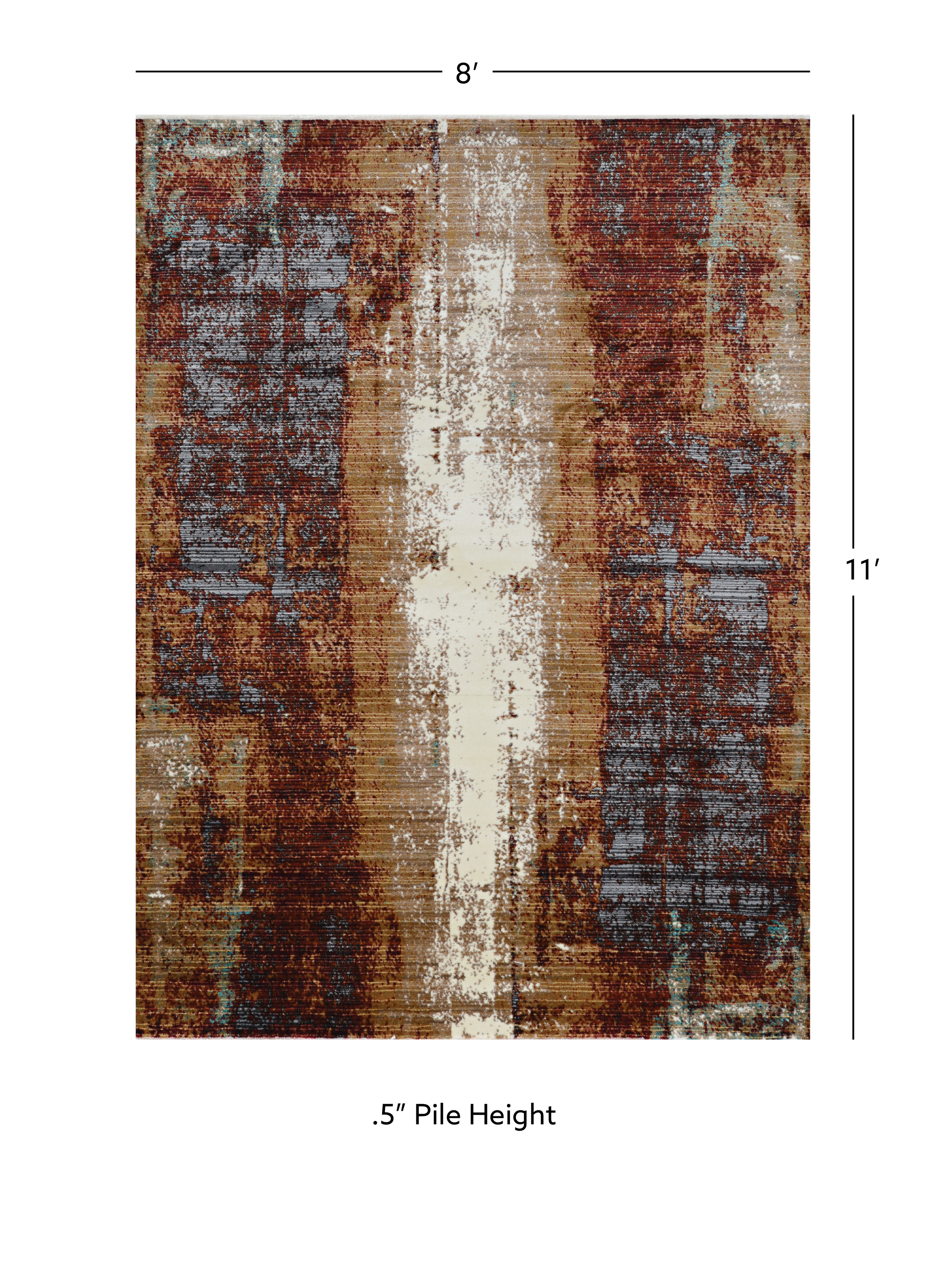 Illusions Canyon Beige Area Rug 8x11