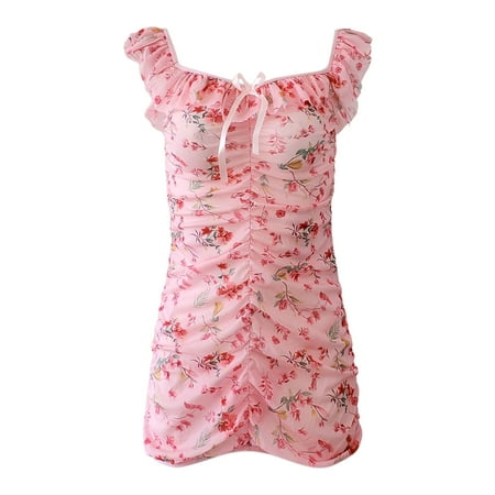 Midwennn Sexy Lingerie Sexy Women s Nightdress Ruffled Edge Wrap Nightdress Bandage Lingerie for Women Leather