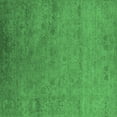 thumbnail image 1 of Ahgly Company Indoor Square Oriental Emerald Green Industrial Area Rugs, 3' Square, 1 of 4