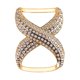 thumbnail image 3 of Elegante bufanda de seda Clips Anillos Broche de hebilla adornado con diamantes de imitación dorado jinwen Sujetador de bufanda de seda, 3 of 8