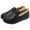 Black, variant on Lovskoo 2024 Moccasin Slippers Vintage Fleece Warm Leather Shoes Padded Granny Shoes Soft Flat Bottom Lazy Mom Shoes Winter Flat Penny Leather Shoes Black