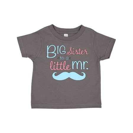 

Inktastic Big Sister to a Little Mr Gift Toddler Toddler Girl T-Shirt