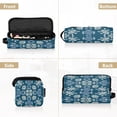 thumbnail image 5 of Hair Tool Organizer Bag with Heat Resistant Mat Removable Travel Storage Case for Hot Air Brushes Curling Irons Abstract Turtle Pattern, 5 of 8