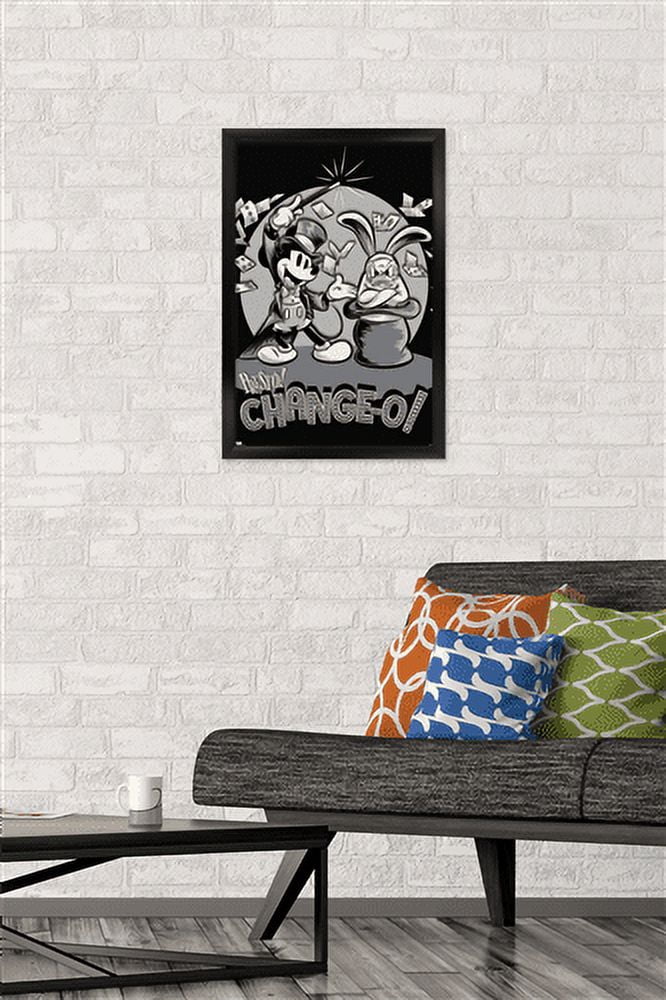 Disney Mickey Mouse - Presto Change-O Wall Poster, 14.725" x 22.375", Framed