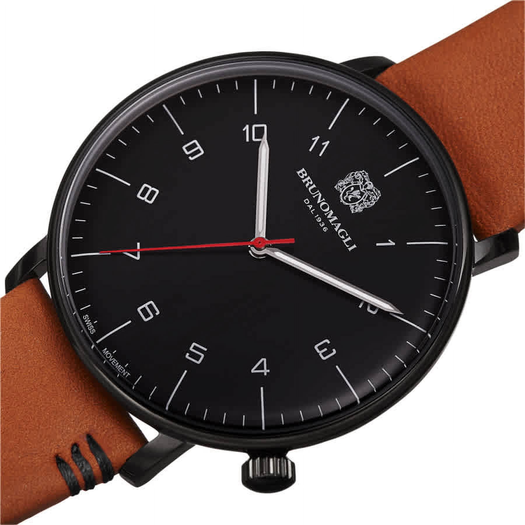 人気商品！Bruno Magli Women's Vera 32mm Leather Watch Bruno Magli Women's Swiss Quartz Leather Band Watch New