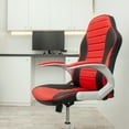 thumbnail image 6 of 2 Pack Gaming Chair Covers, Stretchable Office Computer Chair Slipcover with Armrest Covers, Elastic Seat Protector for Office Reclining Racing Game Chair, Light Gray, 6 of 7