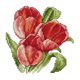 thumbnail image 1 of (H450) Hilo Algodón Ecológico 14CT Impresión 2 Hilos 17*17cm La Felicidad (3) Kit Serie Flores en Punto Cruz (manual en Inglés), 1 of 10