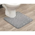 thumbnail image 2 of Contour Bath Rug Memory Foam Mat 3D Pebble 20”L x 20”W Light Gray, 2 of 6