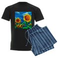 thumbnail image 6 of CafePress - Sunflowers Painting Pajamas - Men's Dark Loose Fit Cotton Pajama Set, 6 of 7