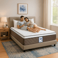 thumbnail image 2 of Colchón Matrimonial Ortopédico Spring Air Commander Más 2 Almohadas, 2 of 9