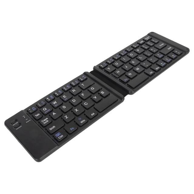 Foldable BT Keyboard, Pocket Size Portable Mini BT Keyboard, Rechargeable Ultra Slim Folding Keyboard for IOS for Windows7 8 Tablet Mobile Phone