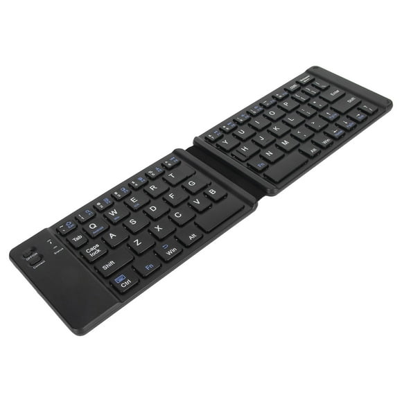Foldable BT Keyboard, Pocket Size Portable Mini BT Keyboard, Rechargeable Ultra Slim Folding Keyboard for IOS for Windows7 8 Tablet Mobile Phone