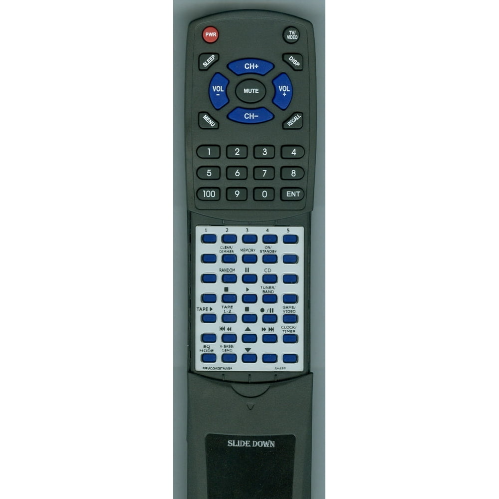 Replacement Remote for SHARP RTRRMCGA087AWSA, RRMCGA087AWSA, CDES777