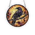 thumbnail image 2 of Halloween Gothic Crow Sun Catchers Indoor Window Acrylic Suncatcher 7" | sun catchers indoor window Halloween Decor, Birthday Gifts for Women Nana, Mothers Day Gifts for Mom Grandma Christmas, 2 of 9