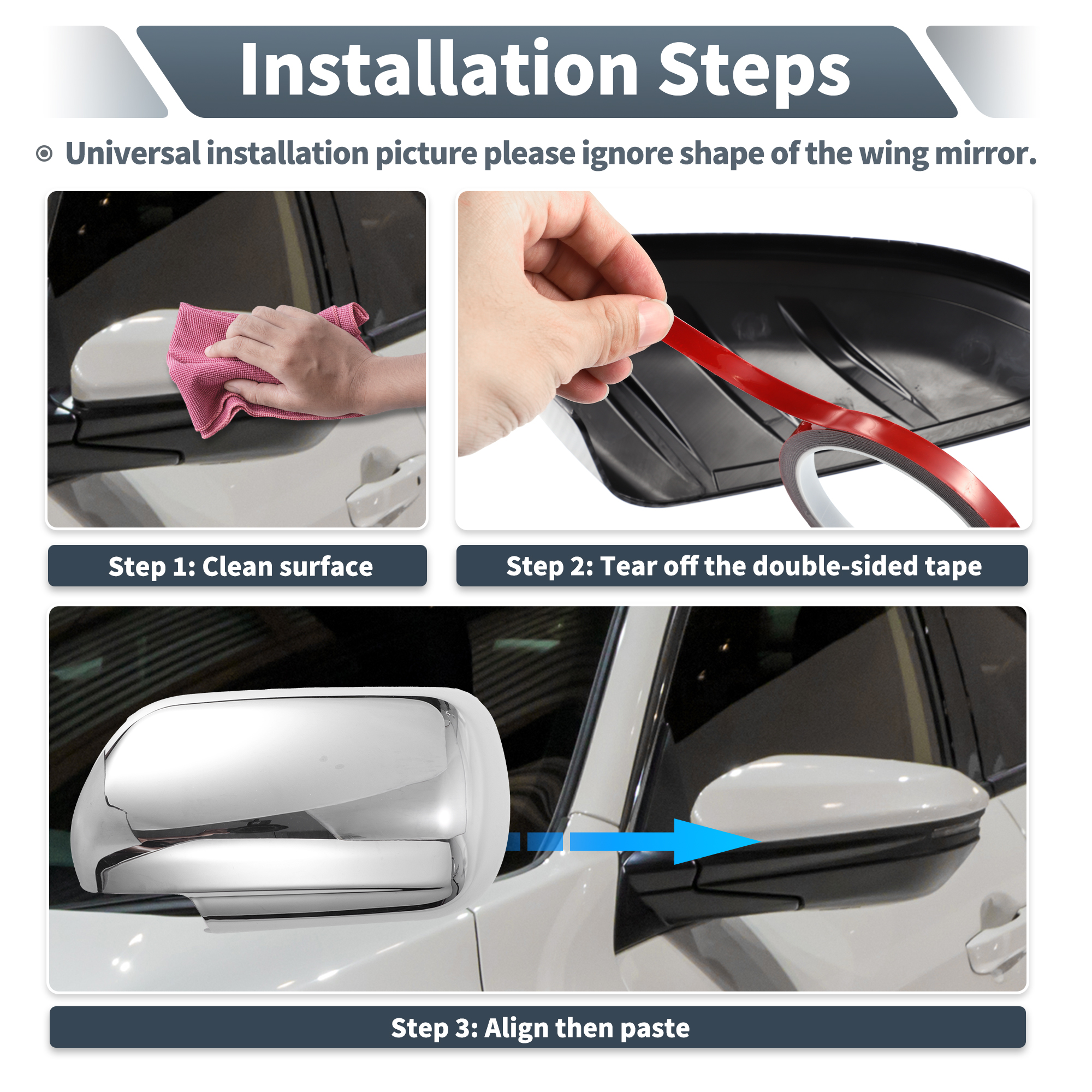 Heated Right Side Rearview Mirror Glass For Suzuki Grand Vitara 2006-2013 - With Backing Plate