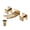 Gold, variant on Wowow Modern Double Handle Wall Mounted Bathroom Faucet with Waterfall Spout in Matte Black