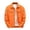 Orange, variant on Jean Jacket for Men Orange Lapel Button Down Loose Casual Denim Jacket Coat with Pockets
