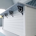 thumbnail image 4 of Ekena Millwork 1 1/2"W x 12"D x 15"H Austin Wrought Iron Bracket, (Single center brace) (2-Pack), 4 of 5