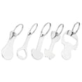 thumbnail image 4 of 5pcs Trolley Tokens Key Ring Metal Small Tokens Shopping Cart Tokens Portable Cart Tokens, 4 of 9