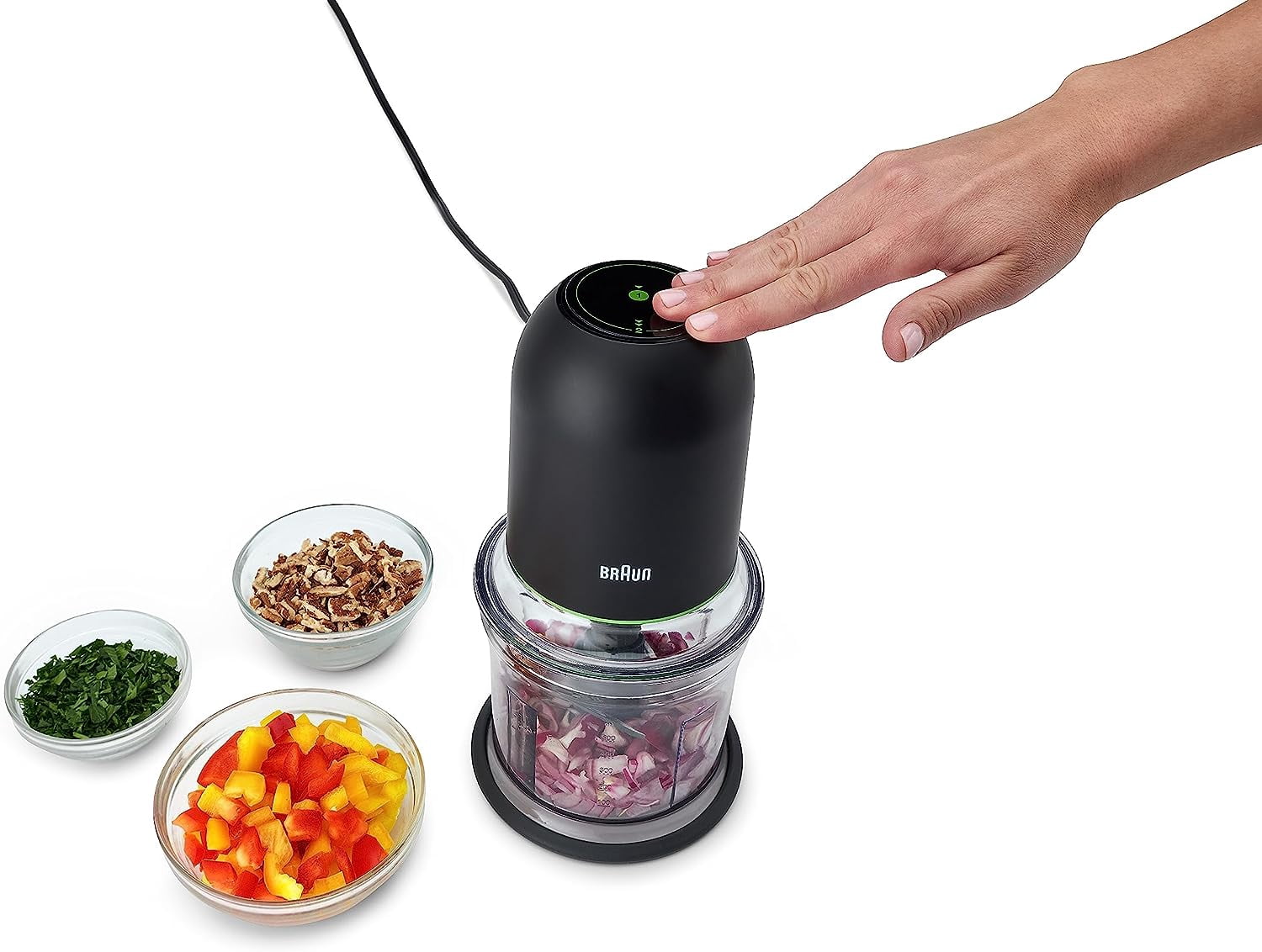 CH3012BK EasyPrep  Food Processor, 4 Cup Capacity with QuadBlade Technology for Fast Chopping and Ice Crushing