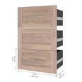 thumbnail image 3 of Pur 3 Drawer Set for Pur 25W Closet Organizer in Rustic Brown - Engineered Wood, 3 of 20
