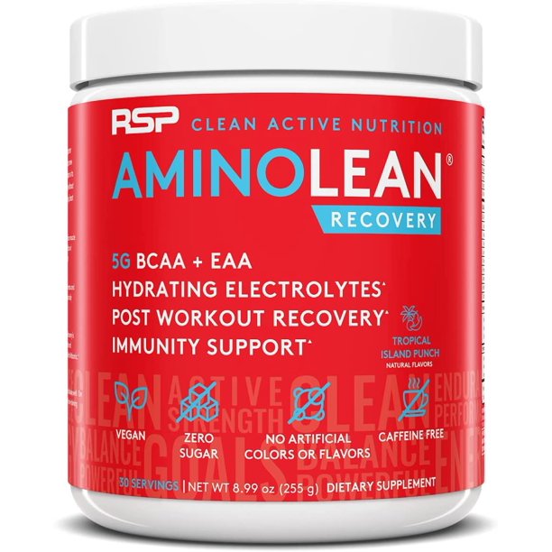 RSP Nutrition AminoLean Recovery Post Workout BCAAs and EAAs Amino