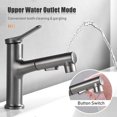 thumbnail image 4 of Mistaha Pull Out Kitchen Faucets With 3 Spray Modes Single-Handle 23 Inch Pull Down Bathroom, 4 of 8