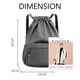 thumbnail image 2 of Mochila con cordón, bolsa deportiva para gimnasio, bolsa de viaje para yoga, para mujeres y hombres, bolsa de gimnasio impermeable, mochila de día, gris, 2 of 6