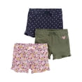 thumbnail image 1 of Pantalones cortos Simple Joys by Carter's de punto para niñas 3T, paquete de 3, 1 of 1