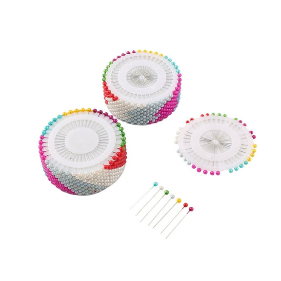 Metal Ball Head Straight Clothes Craft DIY Pin Assrted Color 960pcs