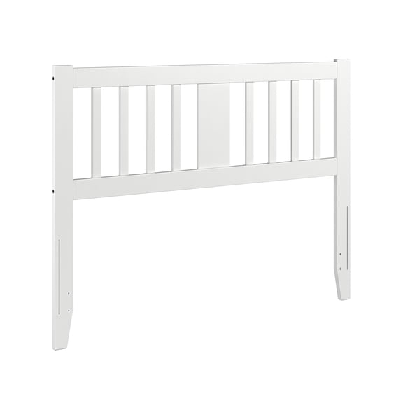 AFI Finley Full Slatted Wood Headboard, White