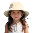 thumbnail image 5 of SAWOBUUN Baby Toddler Sun Hat Breathable Adjustable Cotton Bucket Hat Wide Brim Summer Beach Hats for Boys Girls, 5 of 8