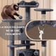 thumbnail image 4 of Árbol para Gatos Torre para Gatos Grande Gimnasio para Gatos 2 Puertas Rampa Juguete Colgante Ahorro de Espacio para Gatos Activos Ideal para Hogares Pequeños y Grandes (Gris Oscuro), 4 of 6