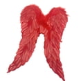 thumbnail image 1 of Ala de hada, ala de plumas, vestido elegante divertido y encantador, ala decorativa de ala de Ángel para puesta en escena, recuerdos de fiesta, Rojo, 1 of 8