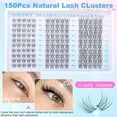thumbnail image 5 of Lash Clusters Wispy Eyelash Clusters CC-Curly Cluster Lashes zanlufly Natural Individual Lashes 180Pcs Eyelash Extension 10-12MM DIY Lash Extension, 5 of 16