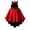 Red, variant on Huchen Halloween New Devil Ears Bat Cloak Shawl Woolen Coat Cosplay Autumn Winter Coat (Black)