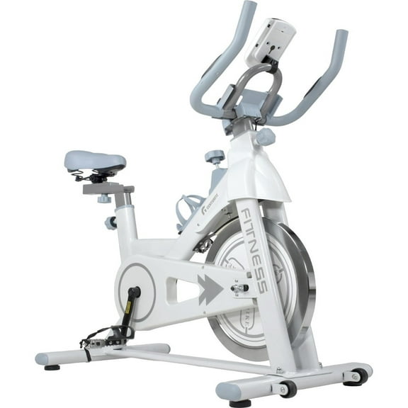 Bicicleta Spinning Centurfit  11 Kilos Blanco Plata