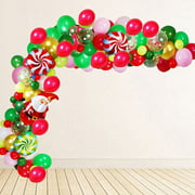 SALEZONE Decoration Balloon Arch Garland Set Christmas Theme, High Quality Latex And Durable, Suitable For Party Supplies Balloon Ornament Set