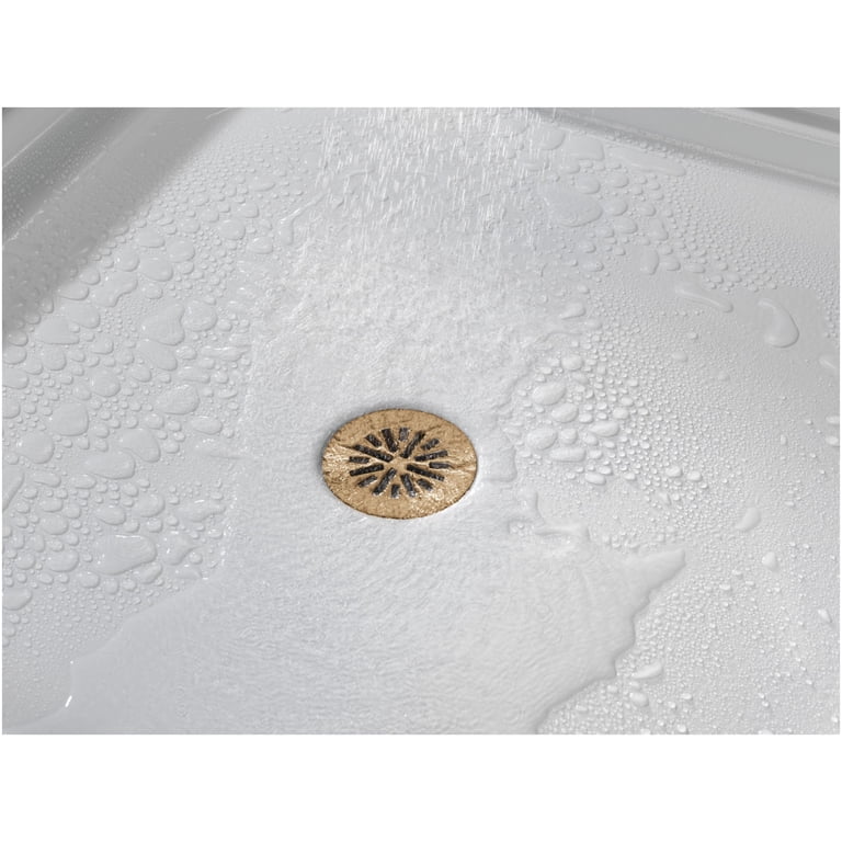 Delta Matte Black Shower Drain – 4-Inch Round Tile-In Design, Adjustable Height, Lifetime Warranty
