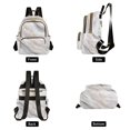 thumbnail image 2 of JIALIOU Mini Backpack Purse for Women Quilted Casual Daypack Small Travel Shoulder Bag, Soft Pink Gold White Marble, 2 of 7