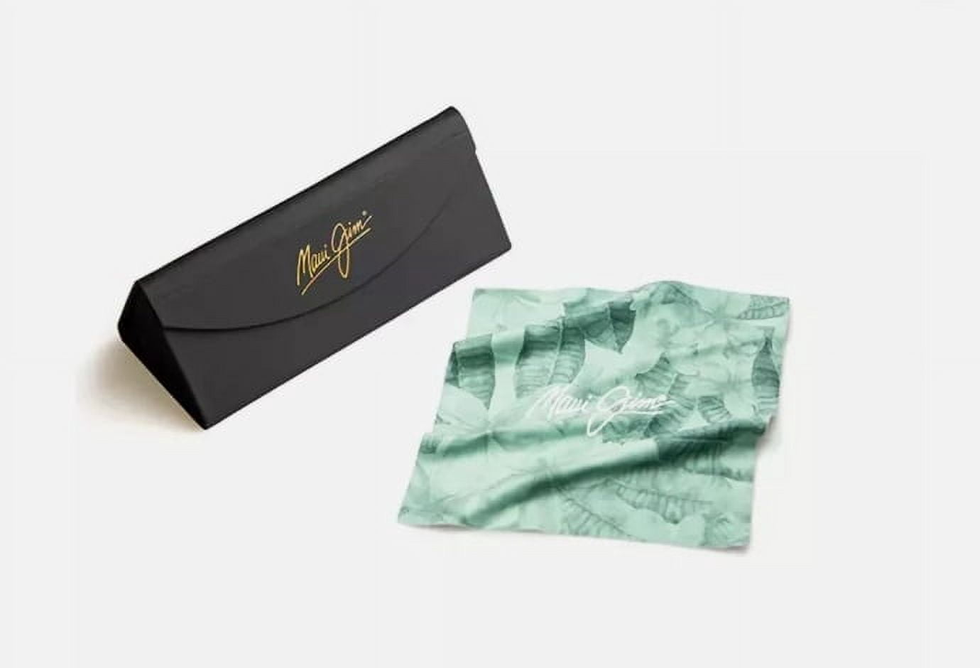 Maui Jim Local Kine GM810-27M Sunglasses - Soft Black w/Dk Trans Green/MauiGreen