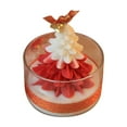 thumbnail image 3 of Fiudx Vela de Navidad de Cristal con Diseño de Cera Verde y Roja, Aroma Duradero a Ylang-Rosa, Decoración Relajante para El Hogar, Regalo Navideño, Ambiente Romántico, Tamaño 10 X 8 X 8 Cm, 3 of 7