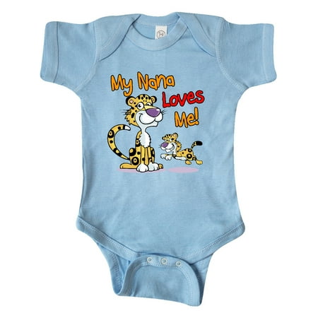 

Inktastic My Nana Loves Me Cat Gift Baby Boy or Baby Girl Bodysuit