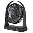 thumbnail image 1 of Ventilador Pequeño USB de Escritorio, Ventilador de Oficina, Mini Ventilador Portátil Recargable con Pantalla Digital, Negro, 1 of 8