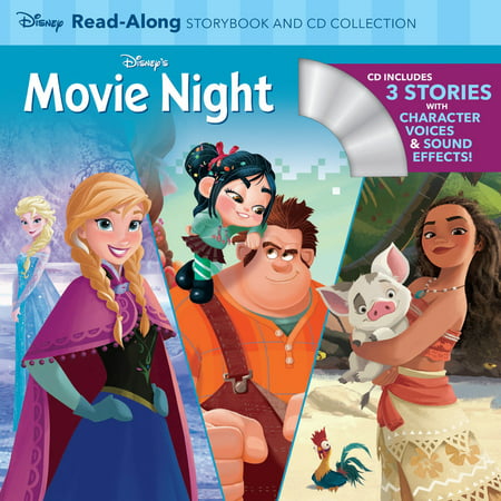 Disney's Movie Night Read-Along Storybook and CD Collection : 3-in-1 Feature Animation (Best Animation For Kids)