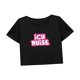 thumbnail image 5 of Camiseta corta Yuyangstore informal para mujer ropa deportiva suave de verano cuello redondo XL, 5 of 7